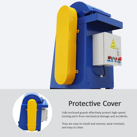 Semi Automatic Fiber Extractor Machine Crushes Fresh Plant Residue Fast Built Tough For Backyard Farms with protective cover.