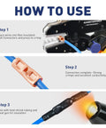 Instructions on using the Uninsulated Butt Connectors Kit With 24 Bare Copper Splice Terminals AWG 8-4 And 24 Pcs 3 To 1 Heat Shrink