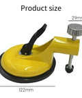 Professional Adjustable Height Setter Countertop Leveling Tool Kit with Sticky Suction Cups For Precise Flooring Seam Repair and Smooth Tile Installation Projects, yellow suction cup with measurements.