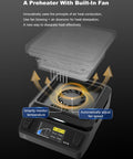 Diagram of Mini Hot Plate Preheater Soldering Station MHP50 Portable Smart Temperature Controller 100-350 Celsius