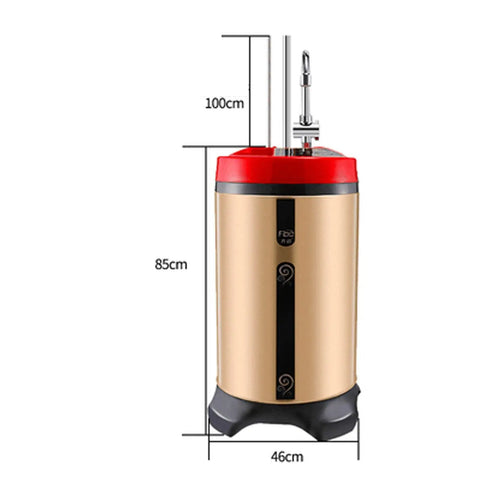 Premium Portable Electric Water Heater Grab And Go Mobile Shower System 304 Stainless Steel Body IPX4 Waterproof Build, compact size