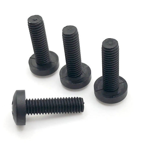 M6 Nylon License Plate Screws Set Of Four Black Plastic Bolts 20mm Long For Thick Frames Built To Last Compatible With Toyota Lexus Honda