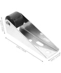 Heavy Duty Sliding Door Rollers And Low Profile Cabinet Wheels With Slick Ball Bearings For Barn Doors And Closet Tracks, metal slide with black wheel, 2.9in size.