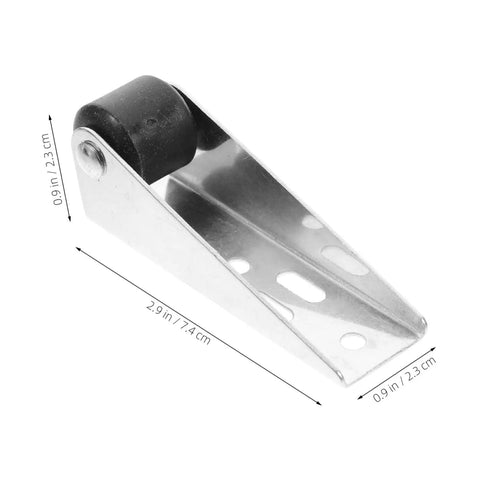 Heavy Duty Sliding Door Rollers And Low Profile Cabinet Wheels With Slick Ball Bearings For Barn Doors And Closet Tracks, metal slide with black wheel, 2.9in size.