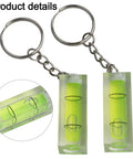 10 Pack for mini for spirit Levels Green and Blue for acrylic Glass Square with keychain design for portability.