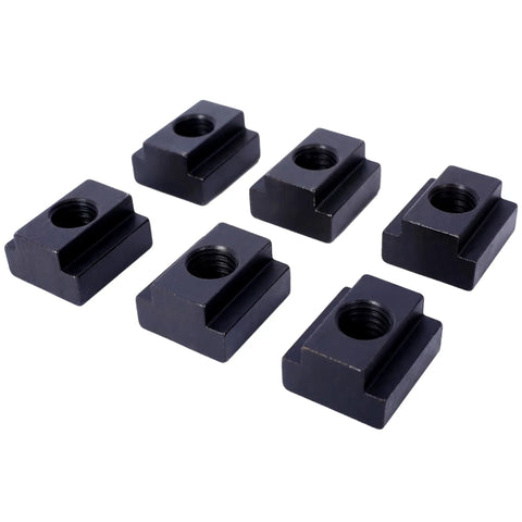 58 Piece T Slot Clamping Kit For Mills And Machinists With T Slot Cleaner And Tightening Wrench In Blue Storage Box Heavy Duty Tool Steel 5/8 Table Slot And 1/2 13 Stud Size Pro Shop Ready T-slot nuts