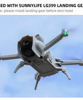 Anti Glare Lens Hood Sunshade For Mini 3 Pro Drone Gear Accessories Gray Protective Cover flying with landing gear