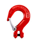 Clevis Slip Hook With Latch, 4 Pack, Five Sixteenths Of An Inch, 2470 Lbs Load Limit, Grade 80 Drop Forged Alloy Steel, Heavy Duty