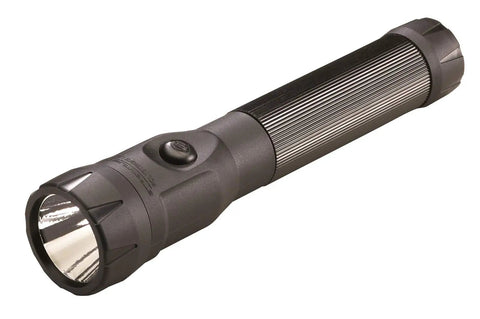PolyStinger LED Rechargeable Flashlight With NiMH Battery IPX4 Water Resistant Up To 1000 Recharges, black nylon polymer body