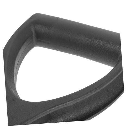 Close-up of D Handle Plastic Shovel Grip Replacement for Garden Spades in black, showing ergonomic lightweight design.