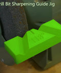 Top Shelf Manual Drill Bit Sharpening Guide Jig Set Of 3 Knocks Out 90 118 And 135 Degree Angles Dead On Precision Killer Gear For Makers And Machinists Zero Power Needed, green polymer 118 degree guide jig.