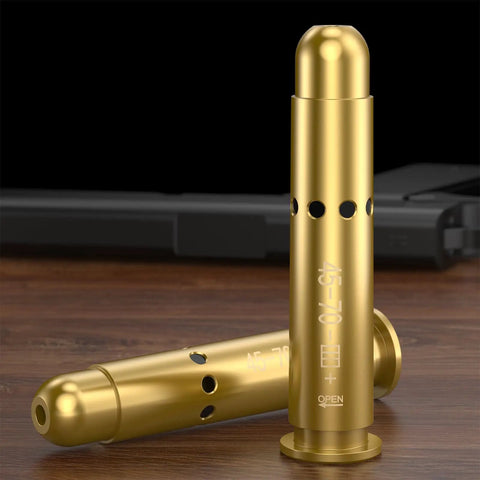 Red Laser Bore Sight Tool For Rifles, Quick Zero At 15 To 100 Yards, Class IIIA 5mW Batteries Included, brass boresighter design.