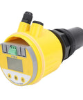 Pro Grade Digital Ultrasonic Level Meter 0-10m Range DC24V LCD Display 4-20mA Output Water Level Sensor Yellow