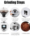 Step-by-step guide for using Top Notch Electric Coffee Grinder For Espresso Pour Over Drip French Press And Cold Brew.