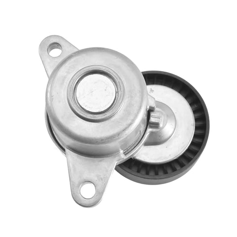 Beefy Automatic Belt Tensioner With Pulley For Ford F-150 Transit Expedition And Lincoln Navigator 2017-2022 V6 3.3L And 3.5L EcoBoost Turbo Or Naturally Aspirated OE-Grade Replacement, silver metal