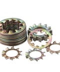 1000pcs Lock Washers M3 To M8 Zinc Plated Internal Teeth For Vibration Resistant And Shockproof Fastening revealed