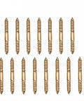 15 Piece M10x100 Double Ended Dowel Screws For Wood Self Tapping Hardware Tough As Nails Heavy Duty Fastener Kit for furniture assembly.
