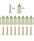 Self Tapping Screw Anchor Kit 30 Or 50 Sets For Wood Concrete And Drywall Mounting DIY Ready Heavy Duty Expansion Fasteners For Quick Strong Fixes In Home Improvement Projects, 3cm set with screw and anchors