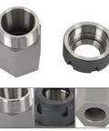 Pro Grade ER 32 Collet Block Set with Square and Hex Clamp Blocks for CNC Lathe Engraving, Ultra Flat 0.0005 Inch Precision