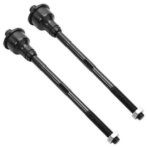 Front Suspension Kit For 1999-2006 Chevrolet Silverado 1500 With Pitman Arm And Lower Ball Joints Centerlink Thread 0.71 In 4 Groove Pitman Replaces 4.15 In Length For A Smoother Ride And Sharper Road Ready Handling. black steering tie rod ends with threaded studs