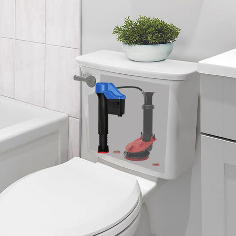 528T Replacement Toto Toilet Fill Valve for G Max and Power Gravity Toilets installed in tank, easy to install, black