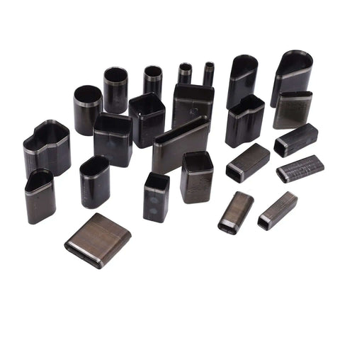 Versatile Hollow Punch Cutter Set With 24 Shape Styles For Small Leather Craft Projects, high carbon steel punch tools display