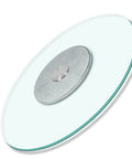 Big Ol Round Glass Lazy Susan Turntable For Kitchen And Dining, 80cm Diameter, 10mm Explosion Proof Tempered Glass top view