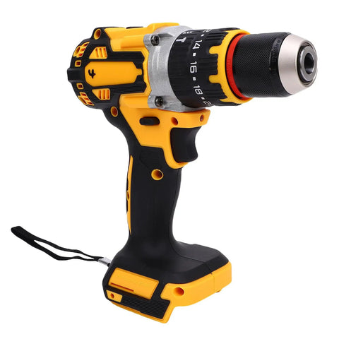 Brushless Cordless Drill With 100Nm Torque And 2000Rpm Speed Packs A Kickbutt Punch For Framing Deck Builds And Fast Repairs, featuring a black and yellow design.