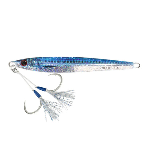 Heavy Duty Premium Slow Fall Pitching Jigs For Saltwater Fishing Tough 9T Lead Alloy Sinkers Paired With Razor Sharp Mustad Stinger Hook Killer Offshore Jigging Bait 120 Grams