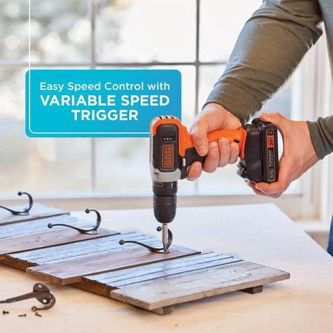 Must Have 20V Max Cordless Drill Kit With Battery And Charger Includes Double Sided Drill Bit LED Work Light And Built In Bit Holder Perfect For DIY Projects Home Improvement And On The Go Jobsites
