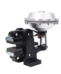 Vertical Pneumatic Disc Brake DBN 204 Industrial Unit, compact with metal housing, used in machinery for effective stopping.