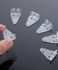 Six Clear Hold Down Brackets For Blinds 1 Inch Mini Brackets With Screws Replacement Clips For Window And Door Bottom Rails Transparent Plastic Blind Bracket Set Easy Install