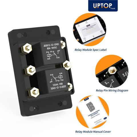 12V Forward And Reverse Relay Module For Tarp Systems, Winch Motors, Hoists, Snow Plows And Lifts, Replaces 5541100 ATP0110