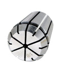 Close-up of one collet from 12 Piece ER25 Spring Collet Set For CNC Milling Lathe And Engraving Machines Pro Grade 1065 Steel Collets