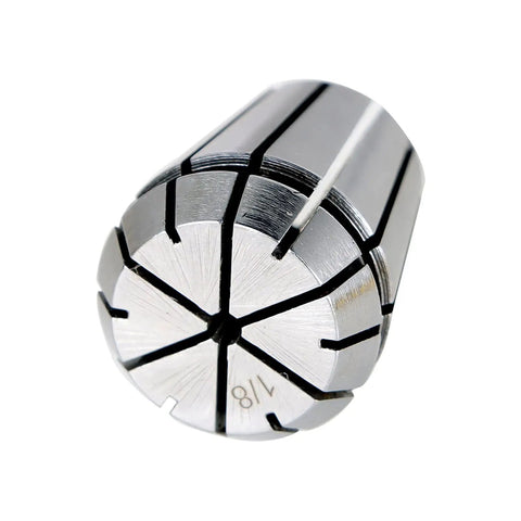 Close-up of one collet from 12 Piece ER25 Spring Collet Set For CNC Milling Lathe And Engraving Machines Pro Grade 1065 Steel Collets