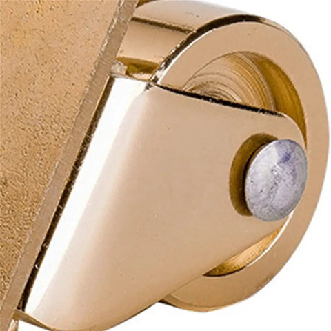 Close-up of Premium Top Shelf Universal Piano Casters Featuring Silky Smooth Silent Rolling Wheels, showcasing steel mount detail.