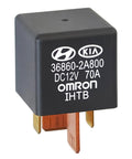 Beefy 12V DC Automotive Relay, 70A FourPin HighCurrent Switch For Cars And Trucks, Ultra Reliable Power Relay For Electrical Systems, Lights ECU And Accessories, black 4-pin unit