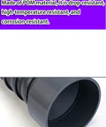 Close-up of Heavy Duty 360 Degree Flexible Fume Extractor Arm With One Meter Soldering And Welding Smoke Extraction Hose made of POM material.