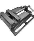 Solid As A Rock Cast Iron Drill Press Vise Features A Ridiculously Sturdy Four Inch Jaw Design And Super Smooth Turning Screw for woodworking and metal shop clamping tasks.
