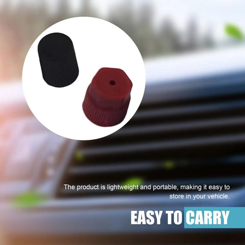 26 Pcs R12 R134a AC Caps Kit For Car 10 Size Air Conditioning Port Covers with black and red caps visible