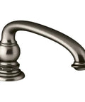 Artifacts Arc Deck Mount Bath Spout with Vintage Nickel Finish Non-Diverter Flow 15 GPM Ceramic Disc Valves Handle Trim Sold Separately
