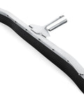 Curved Floor Squeegee 24 Inch With Rubber Blade For Garage Use, Delivers Quick Water And Debris Removal Toward Drains, Tapered Pole Connection