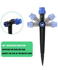 Adjustable 360 Degree Drip Irrigation Emitters For Quarter Inch Tubing Push To Fit Garden Drippers Sprayer 36 Pack