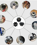 M6 x 32mm Female Thread Star Knob Clamp Nut Plastic T Track Knobs Black 8 Pack used in various CNC and DIY projects