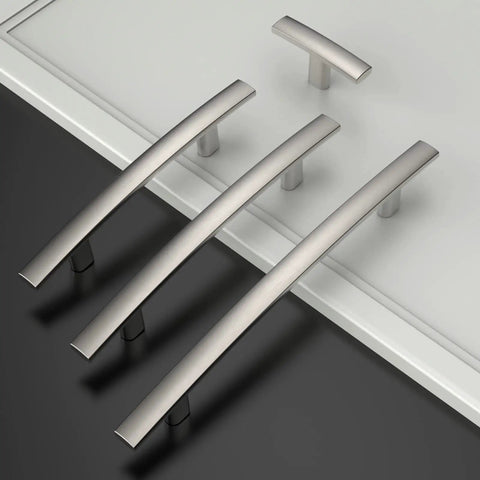 10 Pack Brushed Satin Nickel Cabinet Pulls 3 Inch Hole Centers Hardware For Cabinets Cupboards And Drawers Durable Zinc Alloy Handles