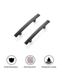 60 Pack Curved Matte Black Cabinet Pulls 5 3 16 Inch Length 3 Inch Hole Center Arch Kitchen Drawer Handles Zinc Alloy Sturdy Sleek Look