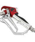 Heavy Duty Airless Paint Sprayer With Hella Powerful Pressure Kick and Reliable Built In Filter, red trigger design.