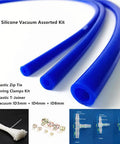 Blue Silicone Vacuum Hose Kit For Automotive Engine Turbo DIY Intake Or Radiator Hoses Universal High Performance 130 Psi