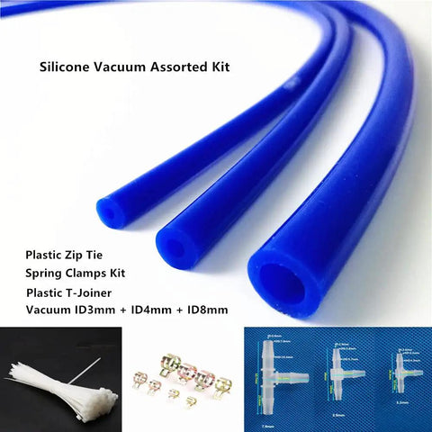 Blue Silicone Vacuum Hose Kit For Automotive Engine Turbo DIY Intake Or Radiator Hoses Universal High Performance 130 Psi