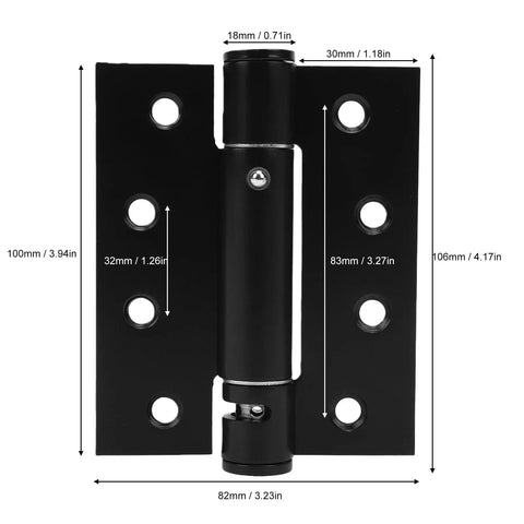 Heavy Duty 4 Inch Ball Bearing Door Hinges Built To Last Tough As Nails Stainless Steel Concealed Hinges With Square Corner 304 Matte Black Finish